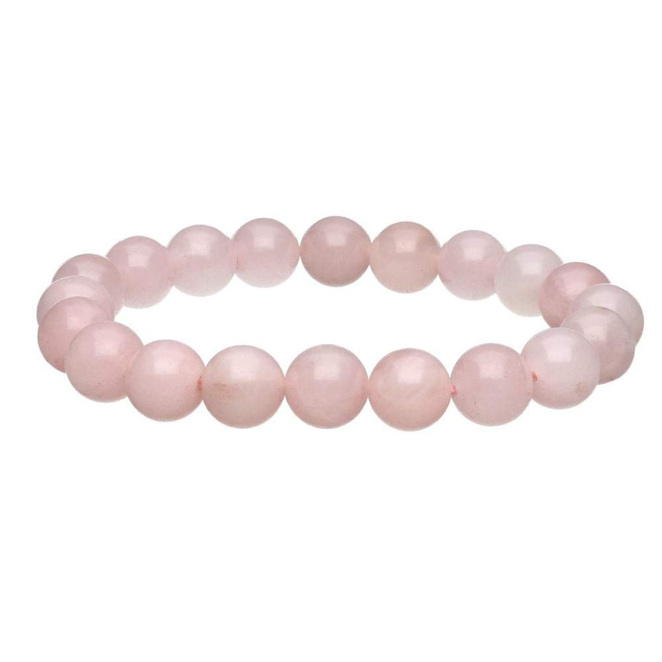 Pulsera Elástica de Cuarzo Rosa - Amor Propio, Paz Interior y Sanación Emocional Esotergia