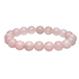 Pulsera Elástica de Cuarzo Rosa - Amor Propio, Paz Interior y Sanación Emocional Esotergia
