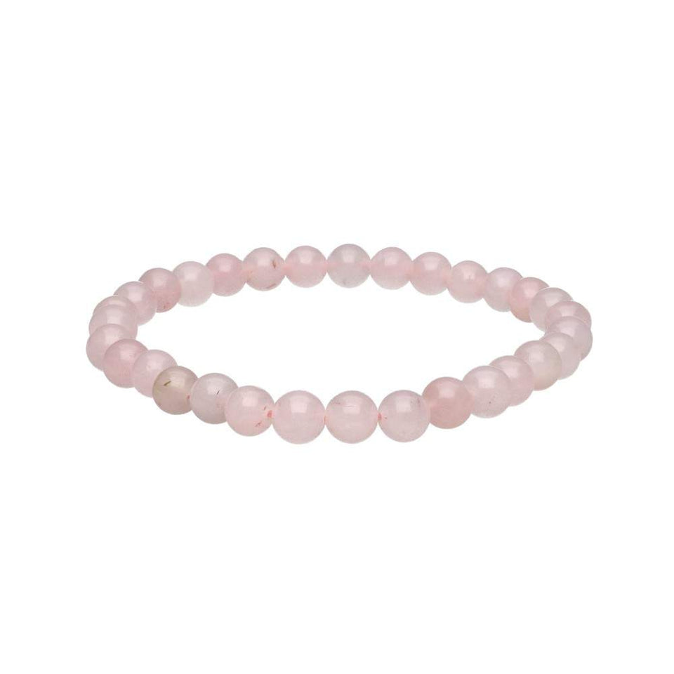Pulsera Elástica de Cuarzo Rosa - Amor Propio, Paz Interior y Sanación Emocional Esotergia