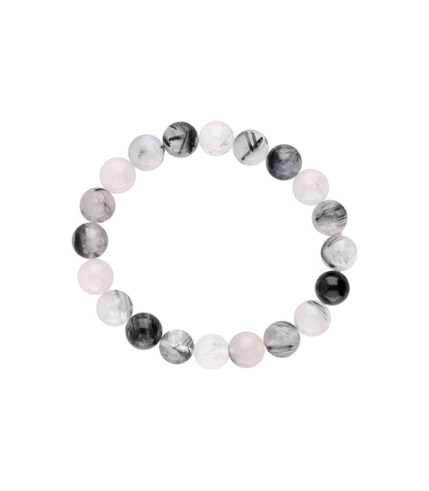 Pulsera de Cuarzo Turmalinado Natural | Protección y Equilibrio Energético Esotergia Tienda