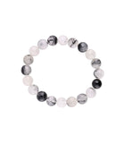 Pulsera de Cuarzo Turmalinado Natural | Protección y Equilibrio Energético Esotergia Tienda