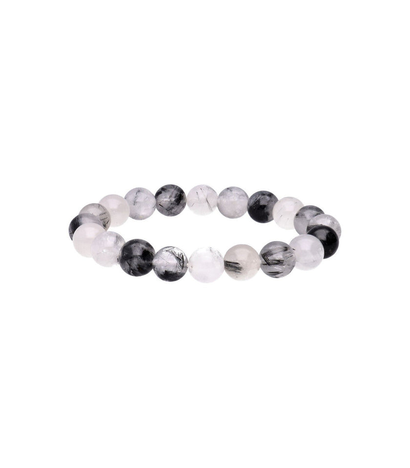 Pulsera de Cuarzo Turmalinado Natural | Protección y Equilibrio Energético Esotergia Tienda