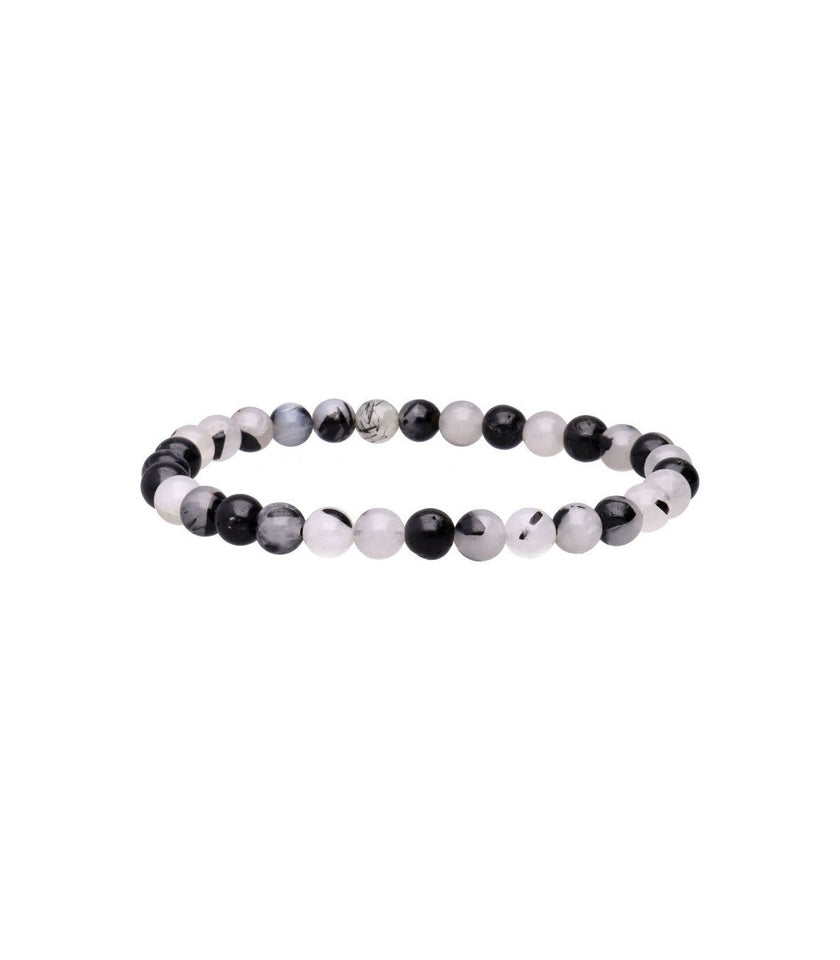 Pulsera de Cuarzo Turmalinado Natural | Protección y Equilibrio Energético Esotergia Tienda