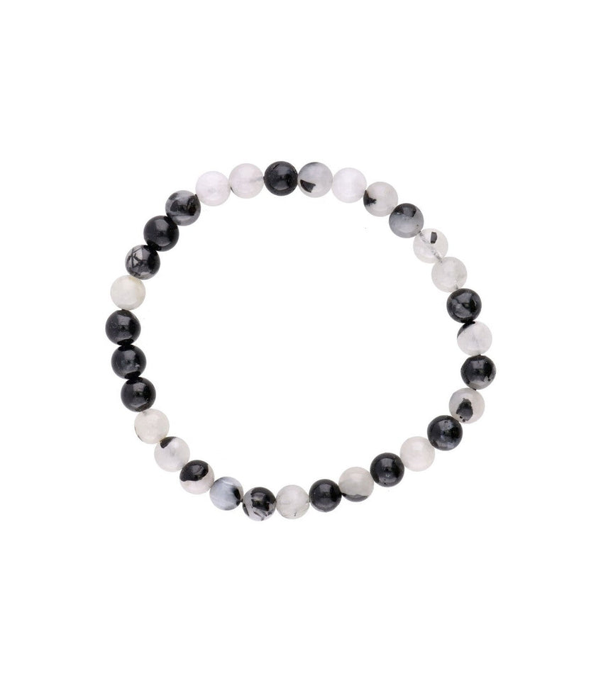 Pulsera de Cuarzo Turmalinado Natural | Protección y Equilibrio Energético Esotergia Tienda