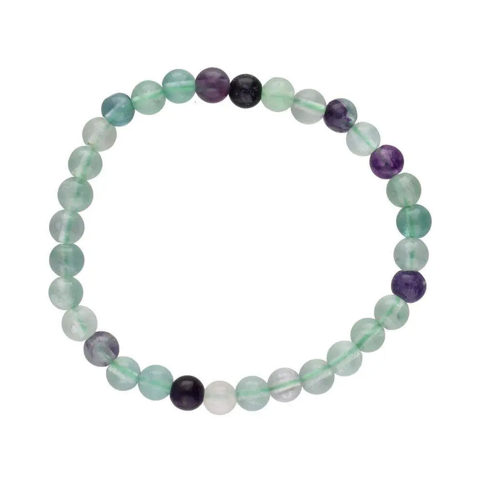 Pulsera de Fluorita Arcoíris Verde 6mm – Equilibrio Mental y Energético Esotergia