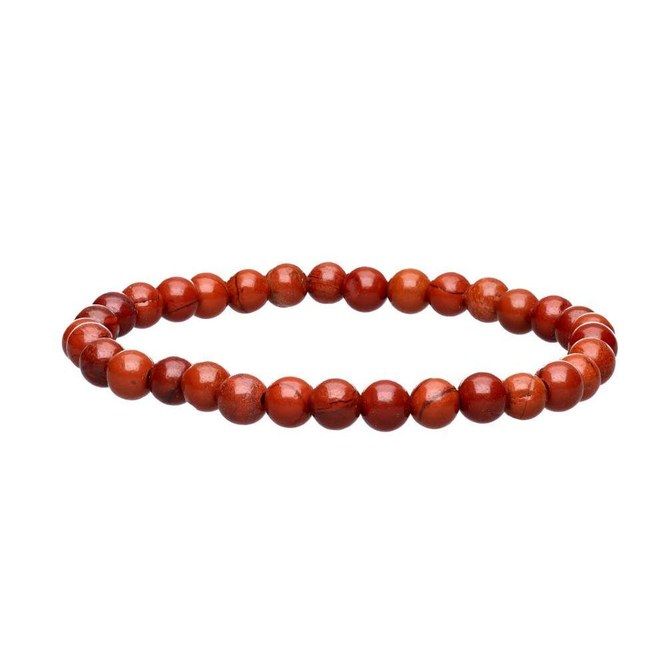 Pulsera Elástica de Jaspe Rojo 6mm o 8mm - Protección, Vitalidad y Pasión Esotergia