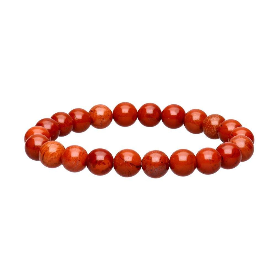 Pulsera Elástica de Jaspe Rojo 6mm o 8mm - Protección, Vitalidad y Pasión Esotergia