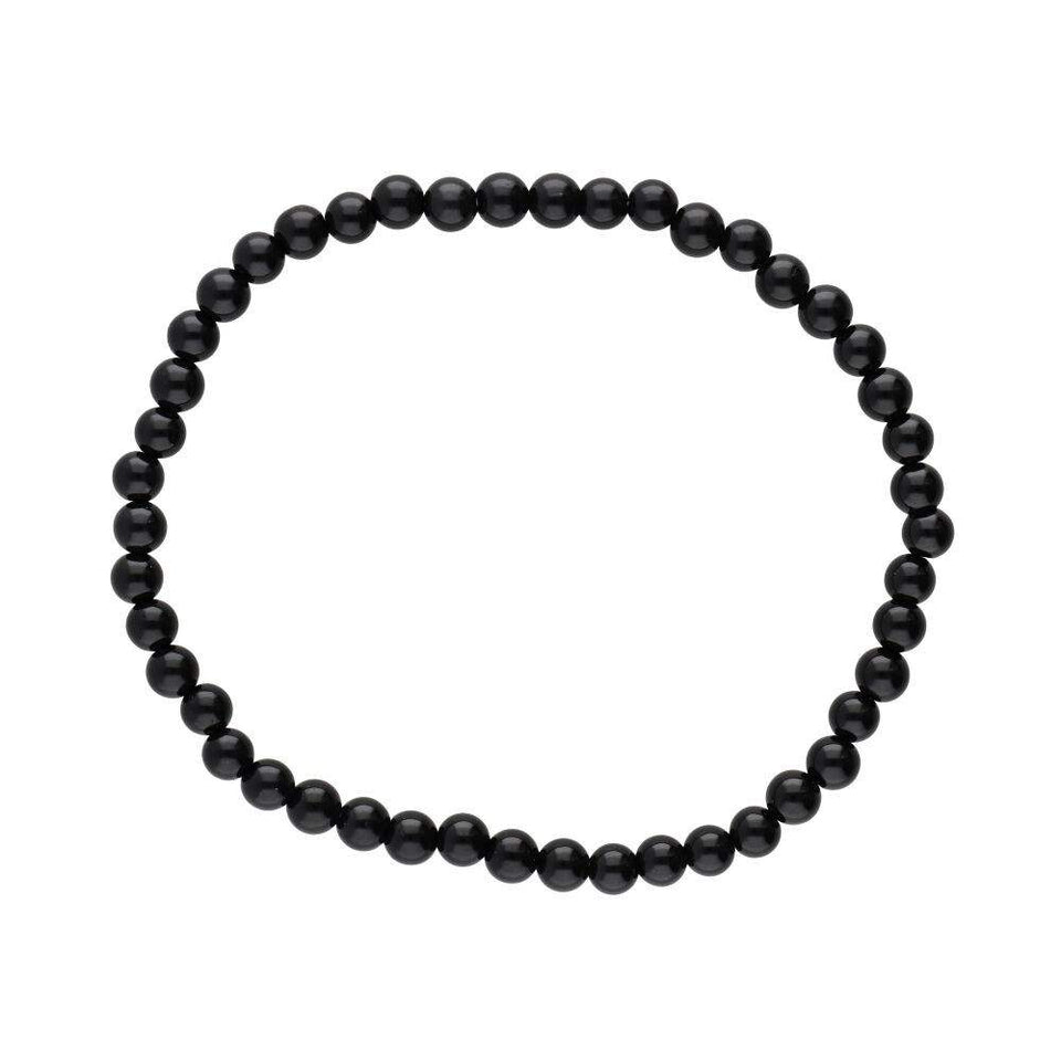 Pulsera de Obsidiana Negra 4mm - Protección y Transformación Personal