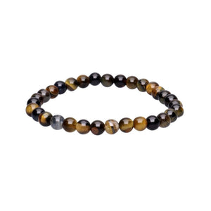 Pulsera Ojo de Halcón 6 mm – Piedra Natural de Intuición y Energía | Hecha en Brasil