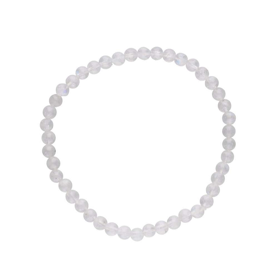 Pulsera de Piedra Luna Natural – Elige 4 mm, 6 mm u 8 mm Esotergia Tienda