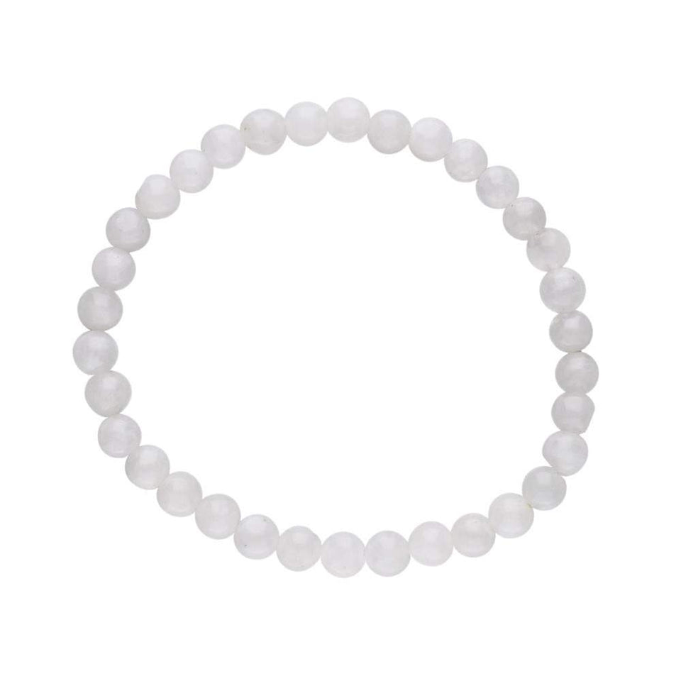 Pulsera de Piedra Luna Natural – Elige 4 mm, 6 mm u 8 mm Esotergia Tienda