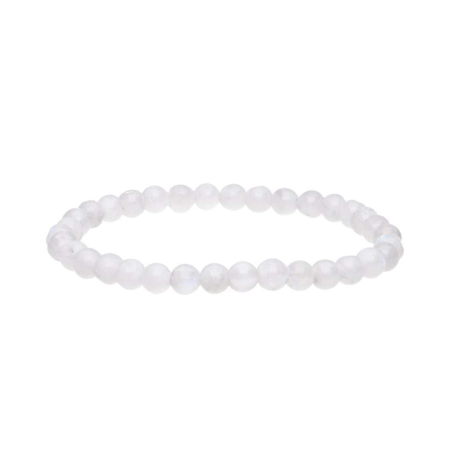 Pulsera de Piedra Luna Natural – Elige 4 mm, 6 mm u 8 mm Esotergia Tienda