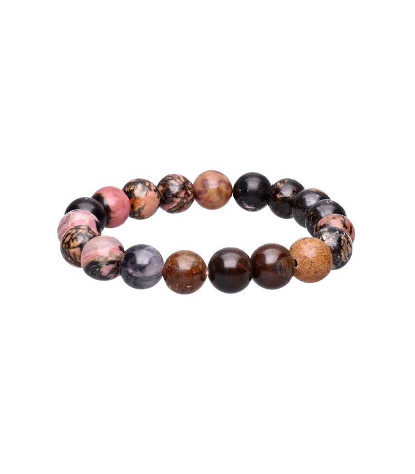 Pulsera de Rodonita Natural | Sanación Emocional y Amor Propio Esotergia Tienda