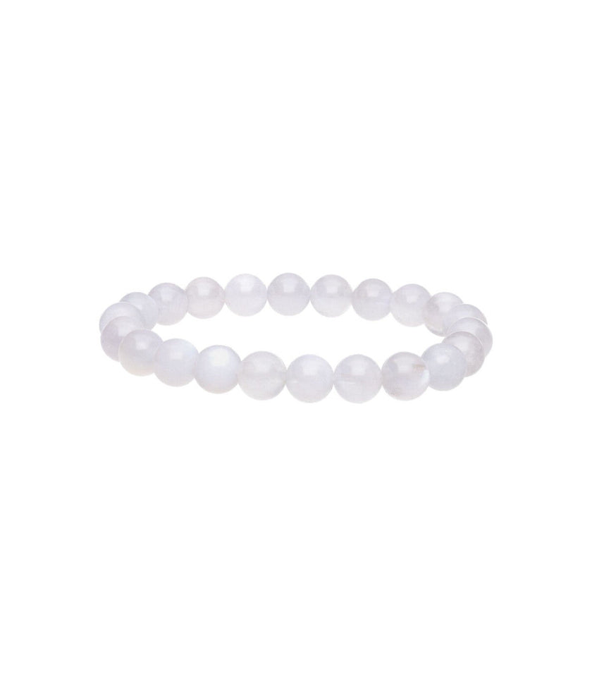 Pulsera de Selenita Natural (8 mm) | Limpieza Energética y Paz Interior Esotergia Tienda