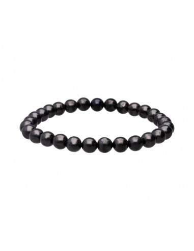 Pulsera de Shungit Original (5mm, 7mm, 8mm, 10mm) | Escudo EMF y Protección Energética Esotergia