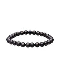 Pulsera de Shungit Original (5mm, 7mm, 8mm, 10mm) | Escudo EMF y Protección Energética Esotergia