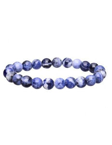 Pulsera Sodalita 8mm Brasil | Claridad y Comunicación | Esotergia