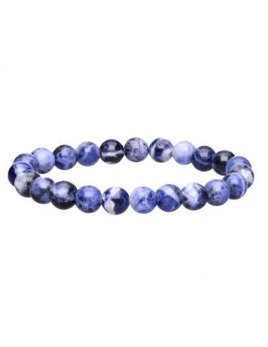 Pulsera Sodalita 8mm Brasil | Claridad y Comunicación | Esotergia
