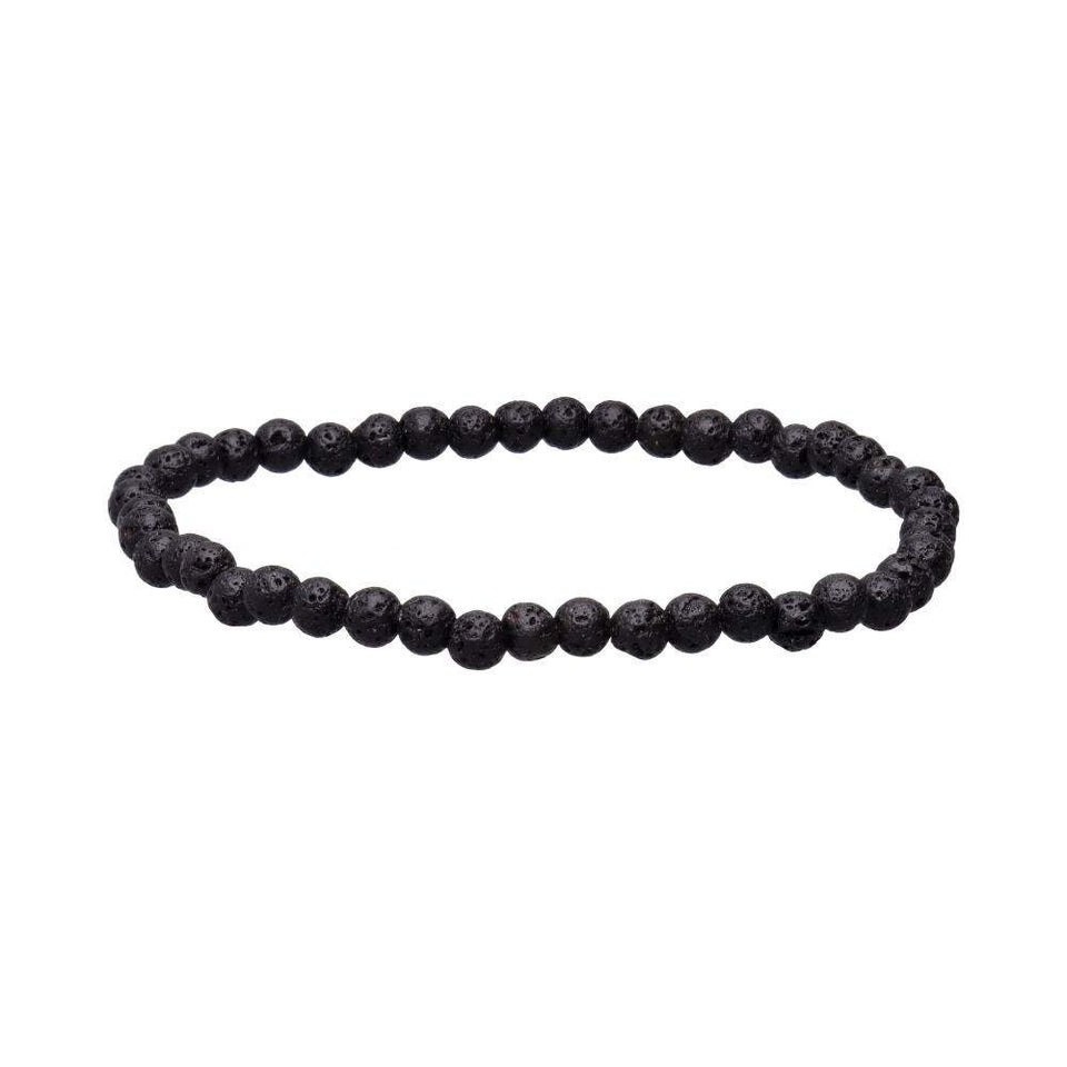 Pulsera de Lava Volcánica (Elige 4mm, 6mm, 8mm) | Enraizamiento, Fuerza y Difusor de Aromas | Esotergia