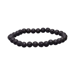 Pulsera de Lava Volcánica (Elige 4mm, 6mm, 8mm) | Enraizamiento, Fuerza y Difusor de Aromas | Esotergia