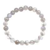 Pulsera de Piedra Luna Natural – Elige 4 mm, 6 mm u 8 mm Esotergia Tienda