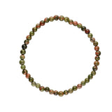 Pulsera de Jaspe Unakita (4mm, 6mm) | Piedra de Visión, Equilibrio y Sanación Esotergia
