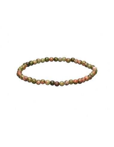 Pulsera de Jaspe Unakita (4mm, 6mm) | Piedra de Visión, Equilibrio y Sanación Esotergia