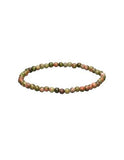 Pulsera de Jaspe Unakita (4mm, 6mm) | Piedra de Visión, Equilibrio y Sanación Esotergia