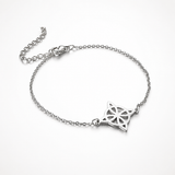 Pulsera de Acero Inoxidable con Nudo de Bruja Esotergia