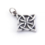 Witch's Knot Aged 925 Sterling Silver Pendant 