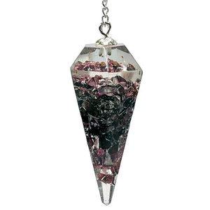 Garnet Orgonite Pendulum