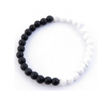 Howlite and Onyx Bracelet