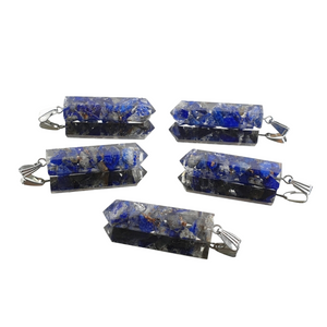 Pingente Lapis Lazuli Orgonite Duplamente Terminado