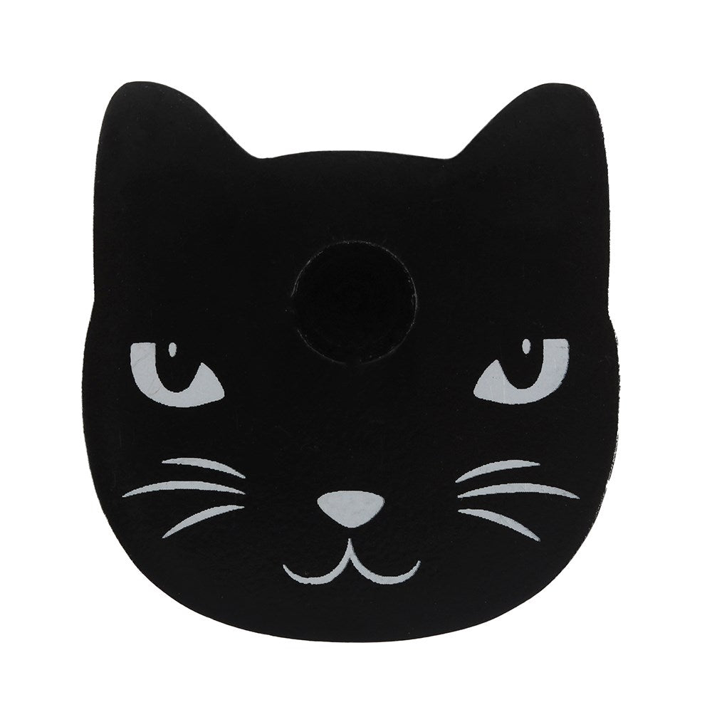 Castiçal de feitiço de gato preto 