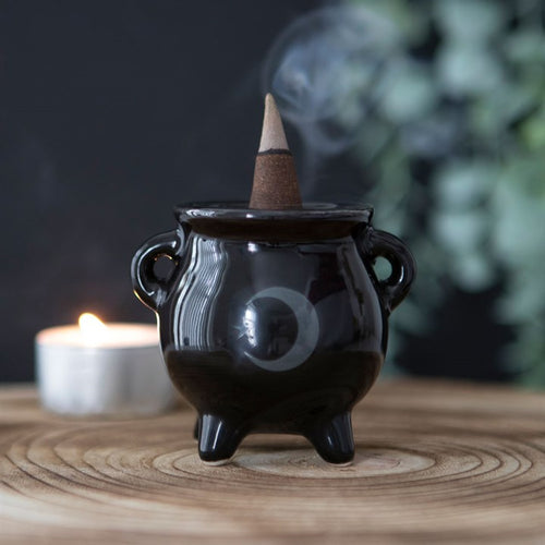 Cauldron Incense Holder 'Luna Mistica' 