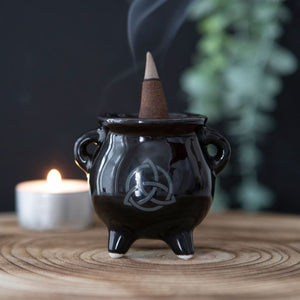 Cauldron Incense Holder 'Triqueta' 