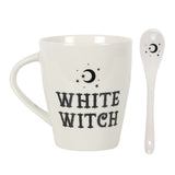 Conjunto de copo e colher 'White Witch'
