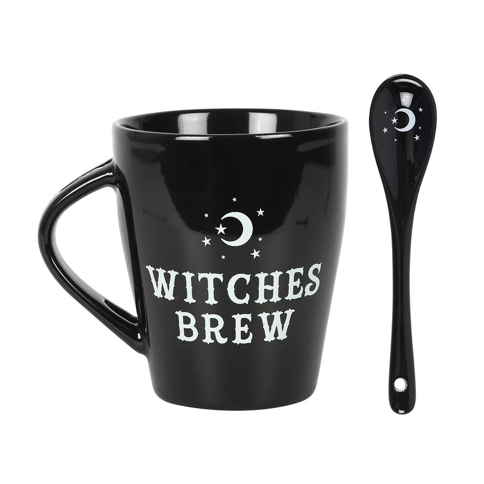 Conjunto de caneca e colher 'Witches Brew' 