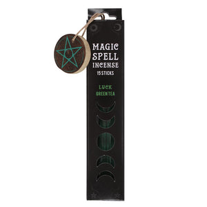 Magic Spell - 'Lucky Spell' Incense Sticks with Wooden Pentagram Holder 