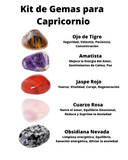 Kit de pedras preciosas para Capricórnio