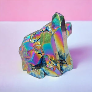 Drusa de Cuarzo Aura Titanio