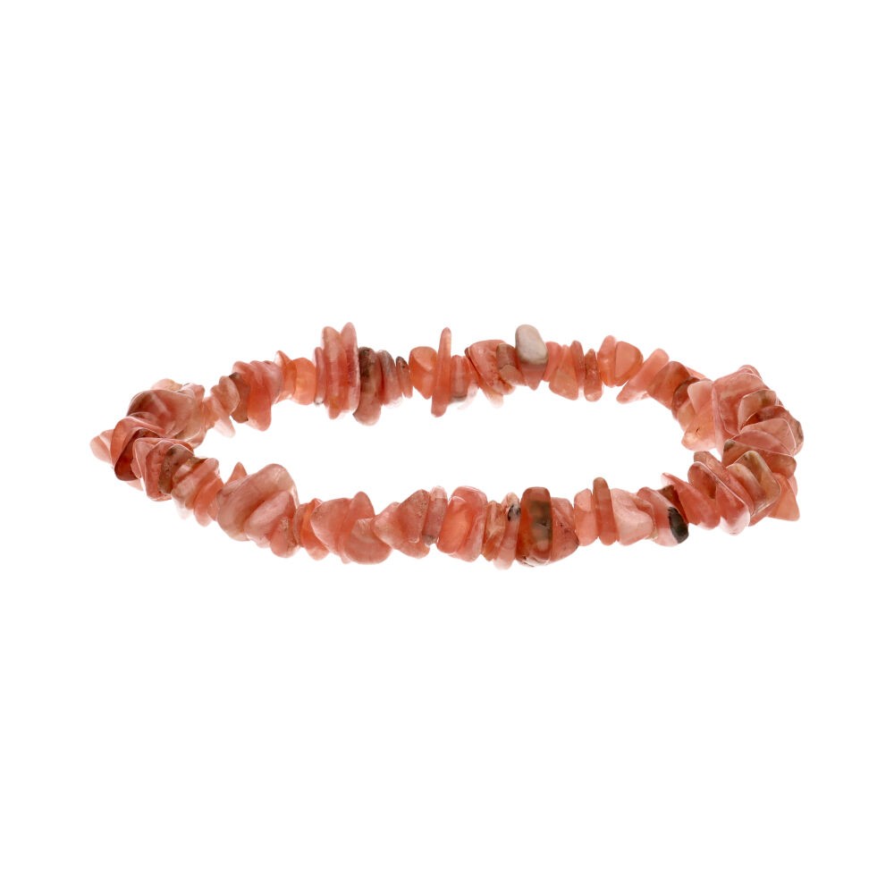 Rhodochrosite Chip Bracelet