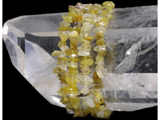 Yellow Opal Chip Bracelet