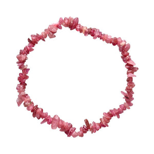 Pink Rubellite Tourmaline Chip Bracelet