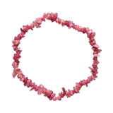 Pulseira com chip de turmalina rubelita rosa