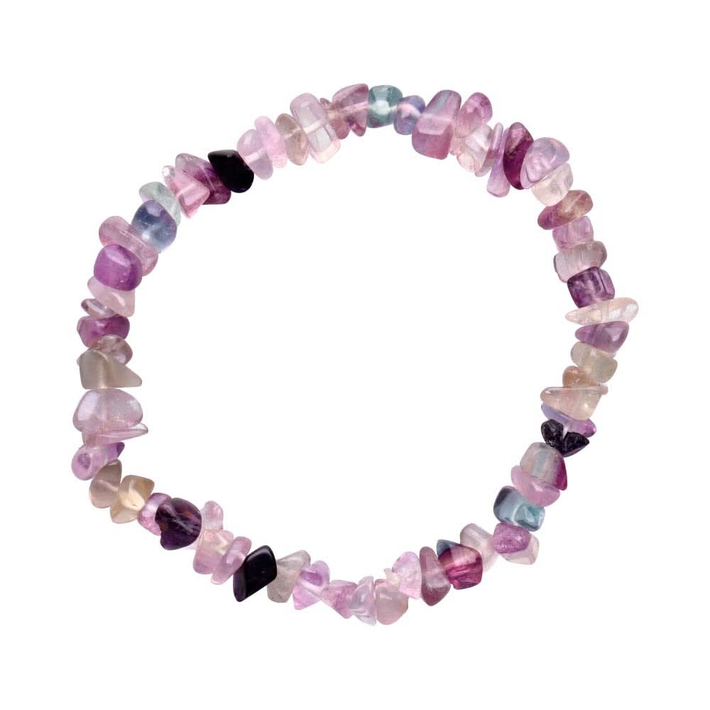 Pulsera de Chip Fluorita Arco Iris