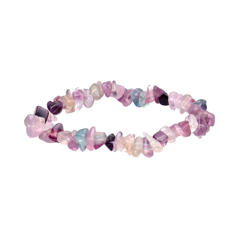 Pulsera de Chip Fluorita Arco Iris