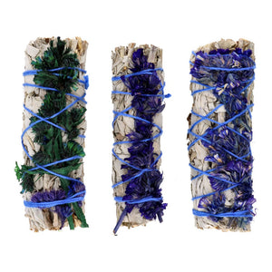 White Sage Incense with Blue Sinuata